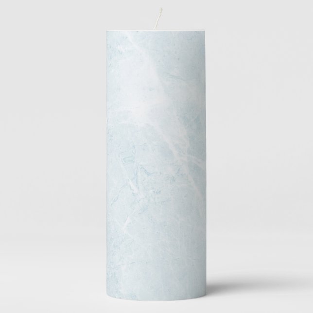 Grey Granite Brown Quartz Stone Natural Pillar Candle (Front)