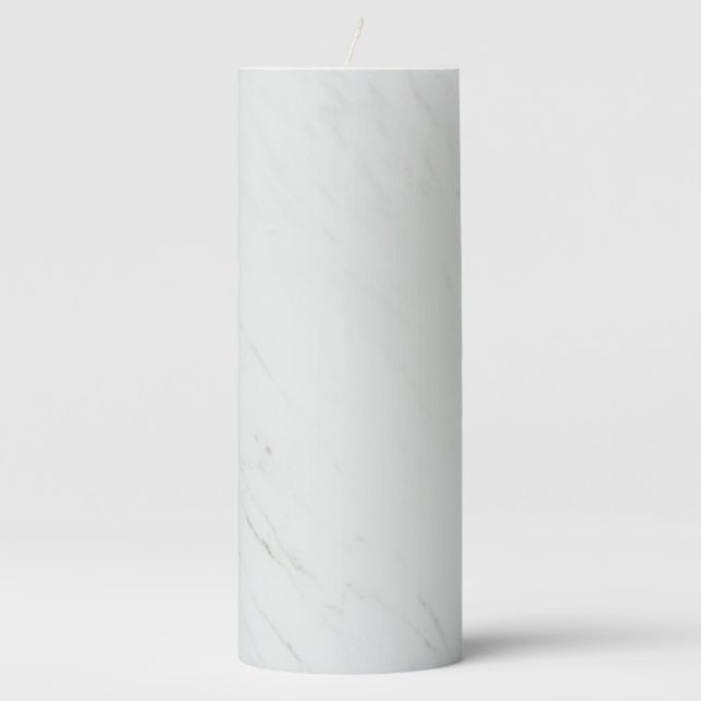 Grey Granite Brown Quartz Stone Natural Pillar Candle (Front)