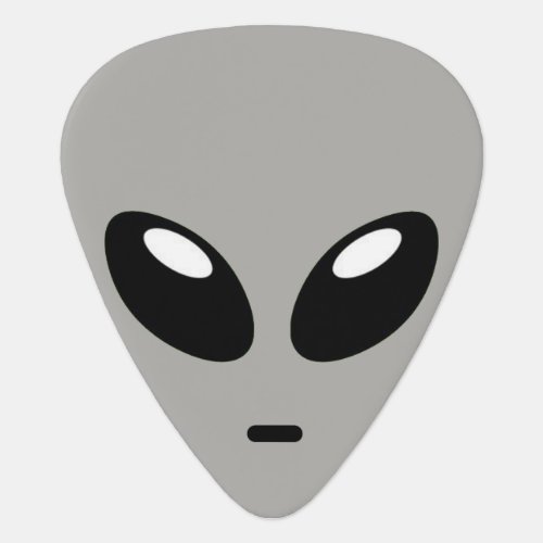 Grey Gray Alien Roswell UFO Guitar Pick