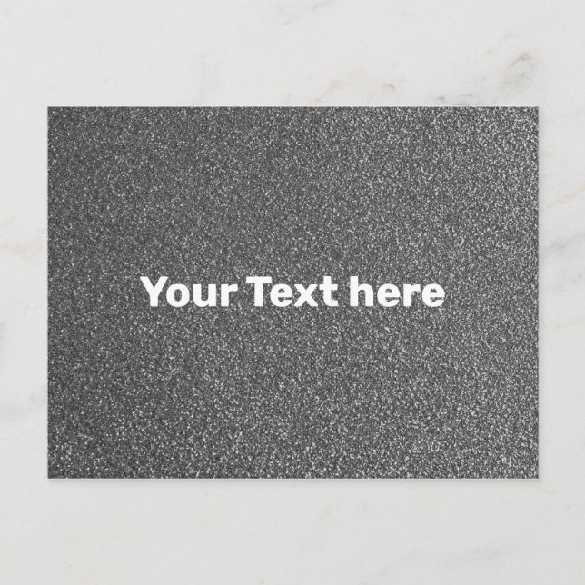 Grey Gray Silver Texture Textured Simple Plain Postcard (Front)