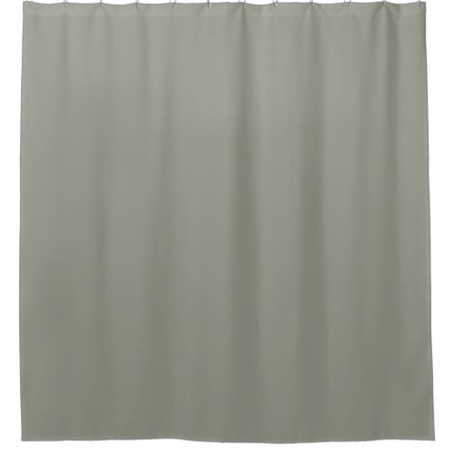 Grey Green Solid Color Evergreen Fog SW 9130 Shower Curtain
