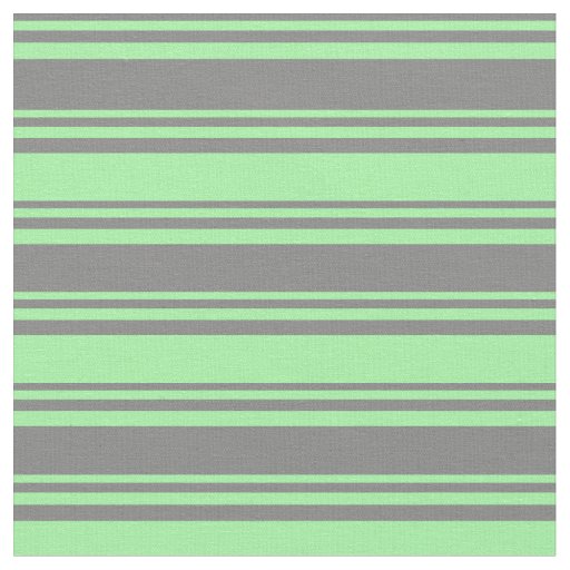 Grey & Green Striped/Lined Pattern Fabric