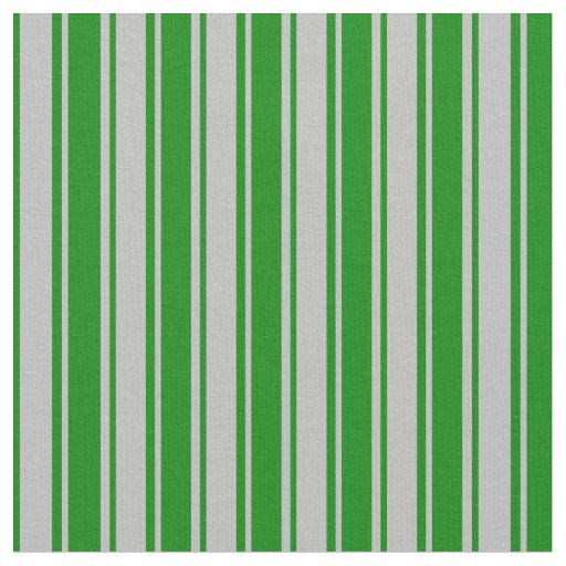 Grey & Green Stripes Pattern Fabric