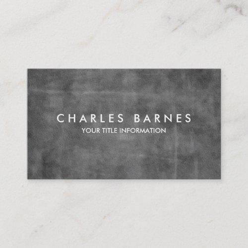 Grey Grunge Business Card