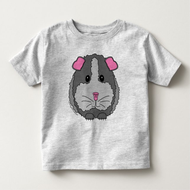 Grey Guinea Pig Toddler T-shirt (Front)