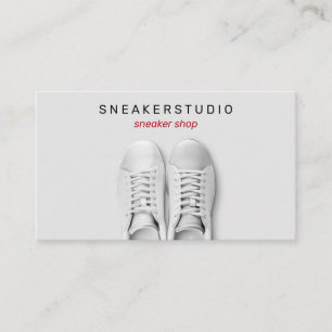 Grey Gym Sneaker Sport Shoes Business Card