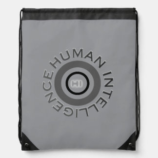 Grey H.I. Drawstring Bag