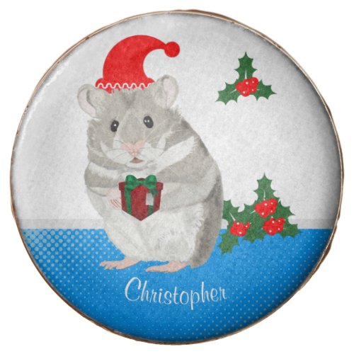  Grey Hamster personalised  Chocolate Covered Oreo