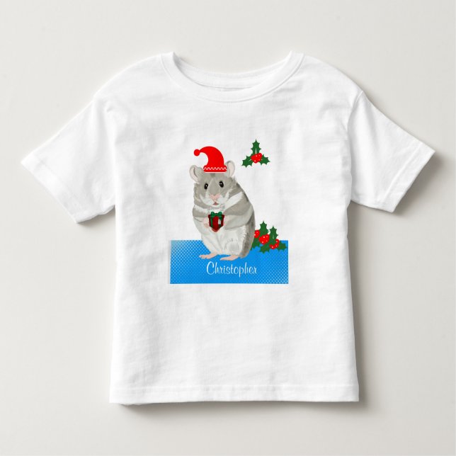  Grey Hamster personalised  Toddler T-shirt (Front)