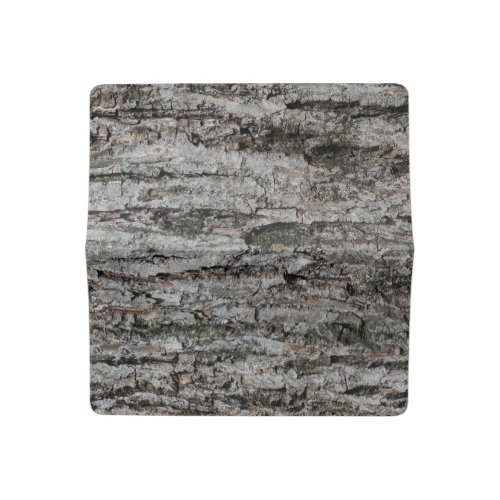 Grey hickory bark Carya glabra Checkbook Cover