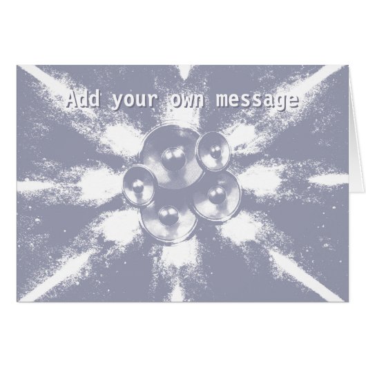 Grey high contrast music speakers (Front Horizontal)