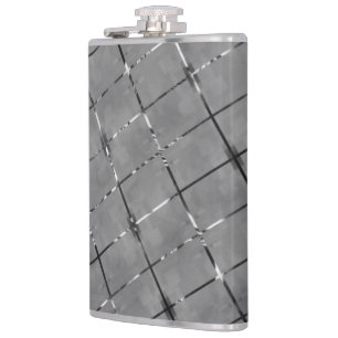 Grey image divided into rectangle, brightness wire flask