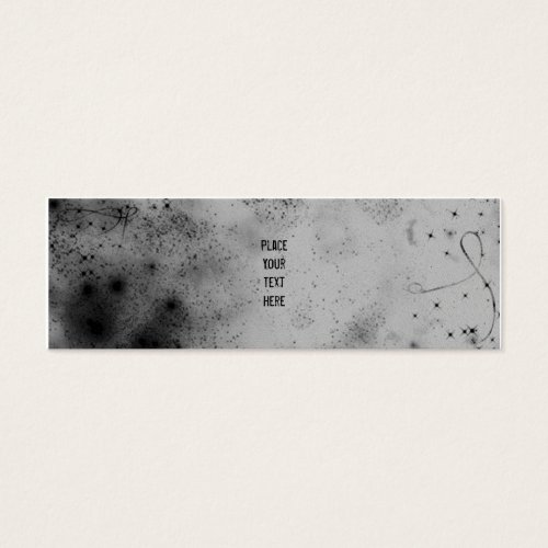 Grey in Space Skinny Profile Card Business Card