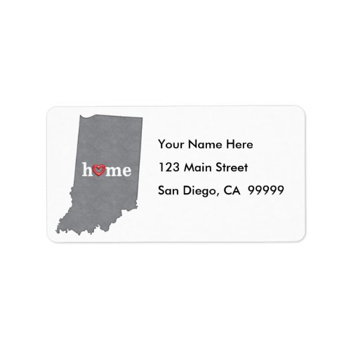 Grey INDIANA Home  Open Heart Label