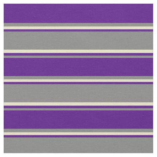 Grey, Indigo, and Pale Goldenrod Lines Fabric