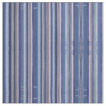 Grey, Indigo Blue Coastal Stripe Fabric 'Lincoln'