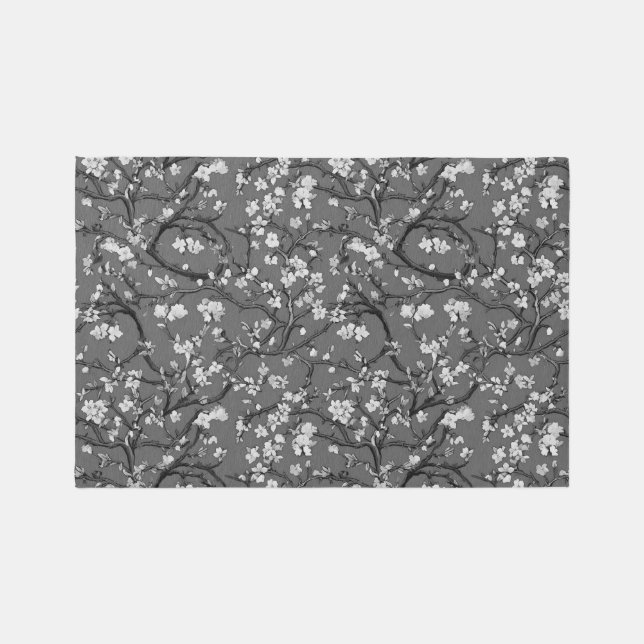 Grey,Klimt,Almond tree, Art,Painting,Gustav Klimt, Rug (Front)