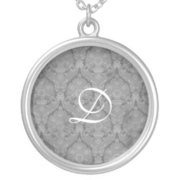 Grey Lace Sterling Silver Necklace by EnduringMoments at Zazzle