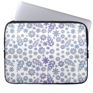 Grey & Lavender Floral Pattern