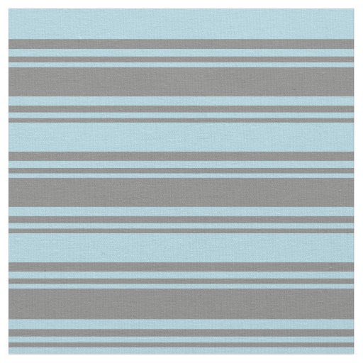 Grey & Light Blue Pattern of Stripes Fabric