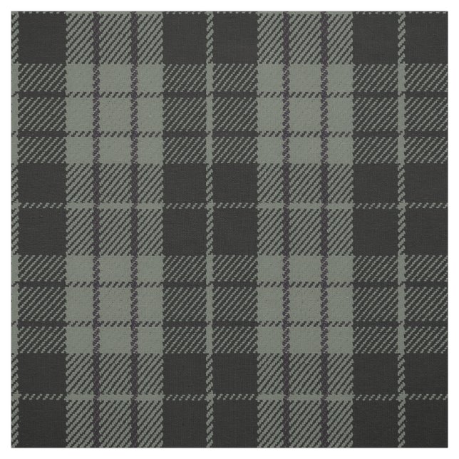 Grey, light/dark grey  black/purple stripe plaid fabric (Swatch)