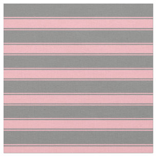 Grey & Light Pink Lines/Stripes Pattern Fabric