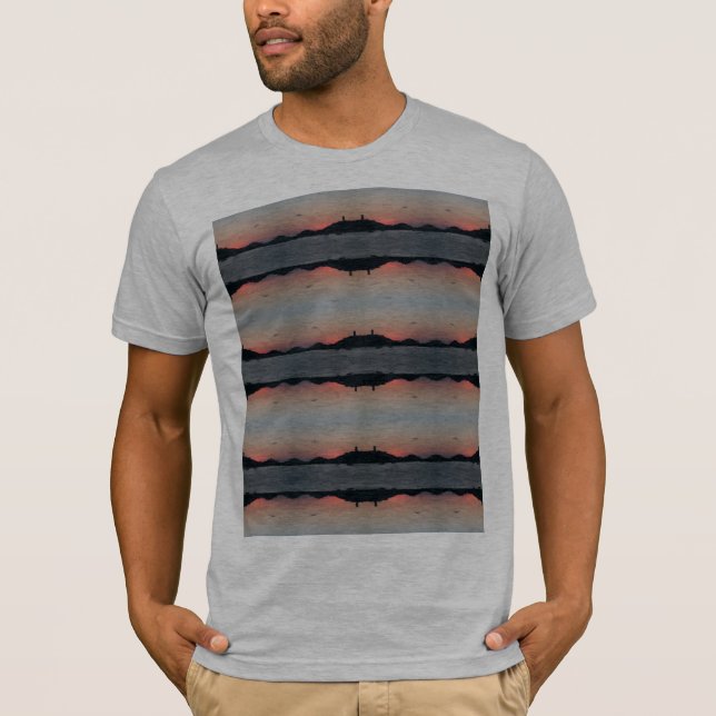 Grey light-weight t-shirt with design. TS 101 (Front)