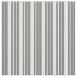 [ Thumbnail: Grey & Light Yellow Colored Pattern of Stripes Fabric ]