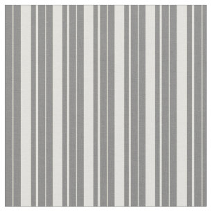 Grey & Light Yellow Colored Pattern of Stripes Fabric