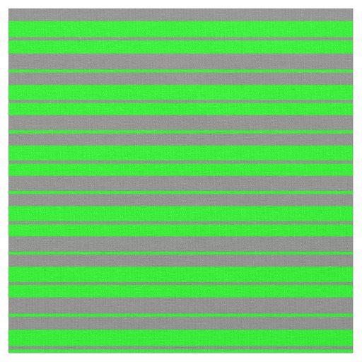Grey & Lime Striped Pattern Fabric