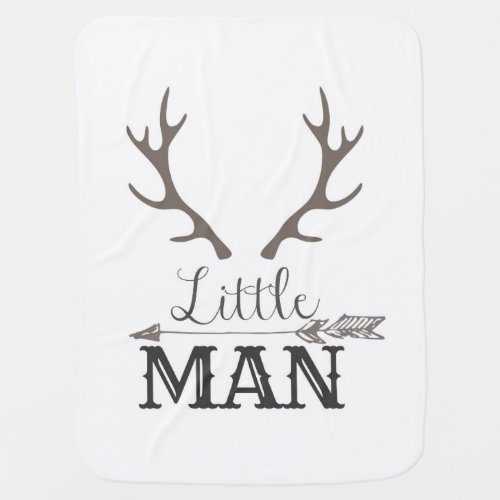 Grey Little Man Blanket