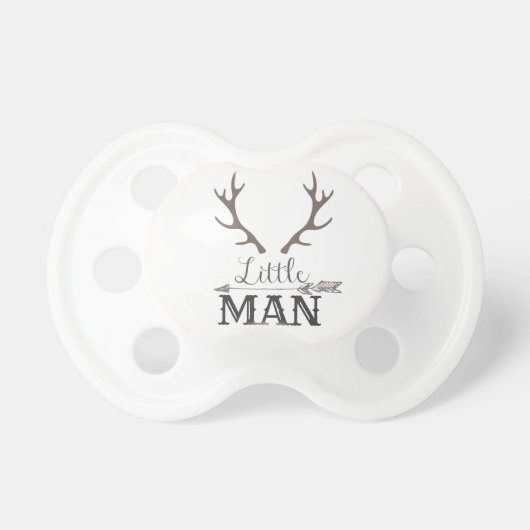 Grey Little Man Pacifer Set of 3 Pacifier (Front)
