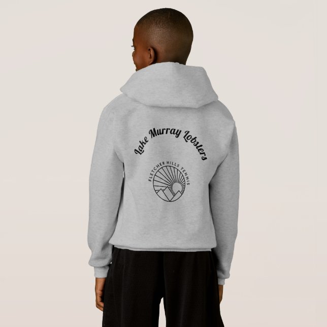 Grey Lobster Hoodie (Back Full)