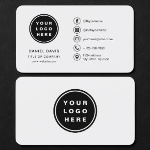 Grey Logo Business Card
