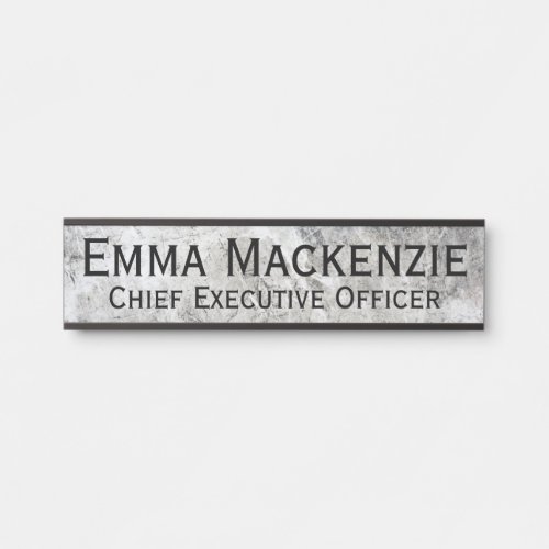 Grey Marble Hanging Door Sign Name Plate