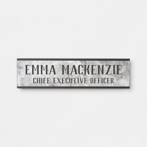 Grey Marble Hanging Door Sign Name Plate