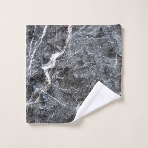 Grey marble stone wash cloth