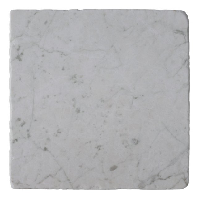 Grey Marble White Trivet (Front)