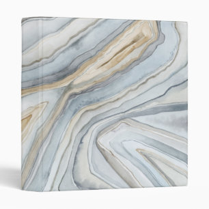 Grey Marbled Abstract Design Binder