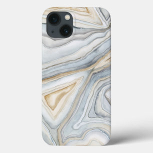 Grey Marbled Abstract Design iPhone 13 Case
