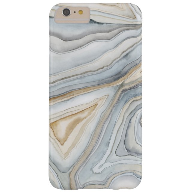 Grey Marbled Abstract Design Case-Mate iPhone Case (Back)