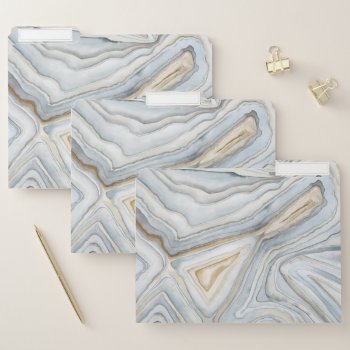 Grey Marbled Abstract Design File Folder by worldartgroup at Zazzle