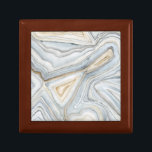 Grey Marbled Abstract Design Gift Box<br><div class="desc">Grey Marbled Abstract Design. Artist: Megan Meagher. Image ID: 90591FN.</div>