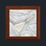 Grey Marbled Abstract Design Gift Box<br><div class="desc">Grey Marbled Abstract Design. Artist: Megan Meagher. Image ID: 90591FN.</div>