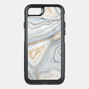 Grey Marbled Abstract Design OtterBox Commuter iPhone SE/8/7 Case