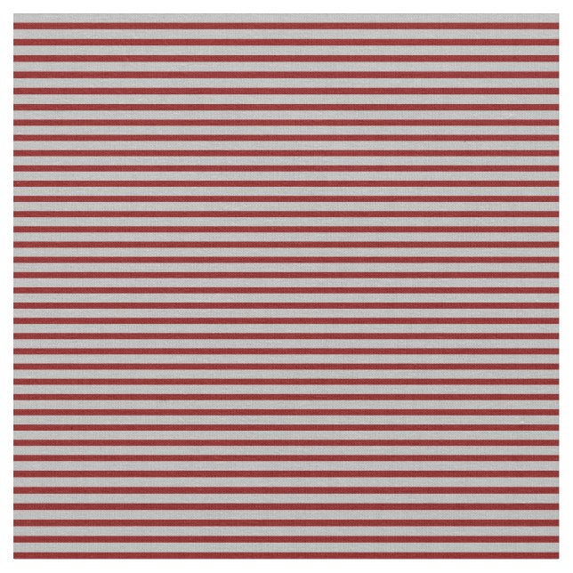 Grey & Maroon Colored Striped Pattern Fabric (Close Up)