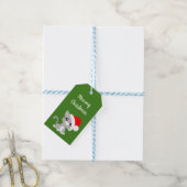 Grey Meowy Christmas Kitty Gift Tags (With Twine)