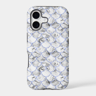 Grey mermaid scales iPhone 17 case