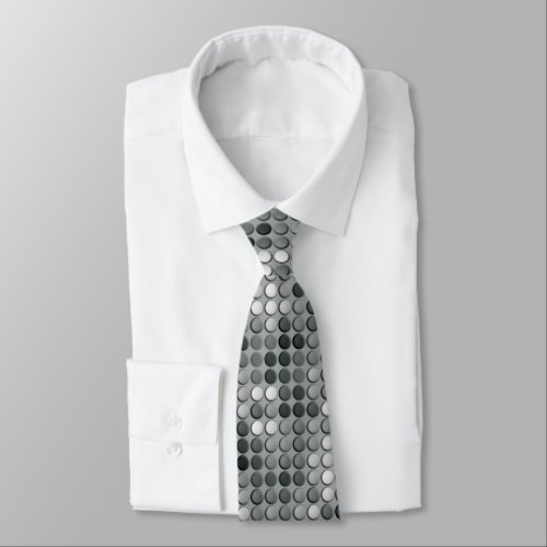 Grey Microdots Tie
