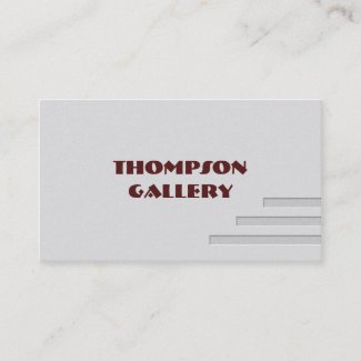 Grey Minimalist Business Card